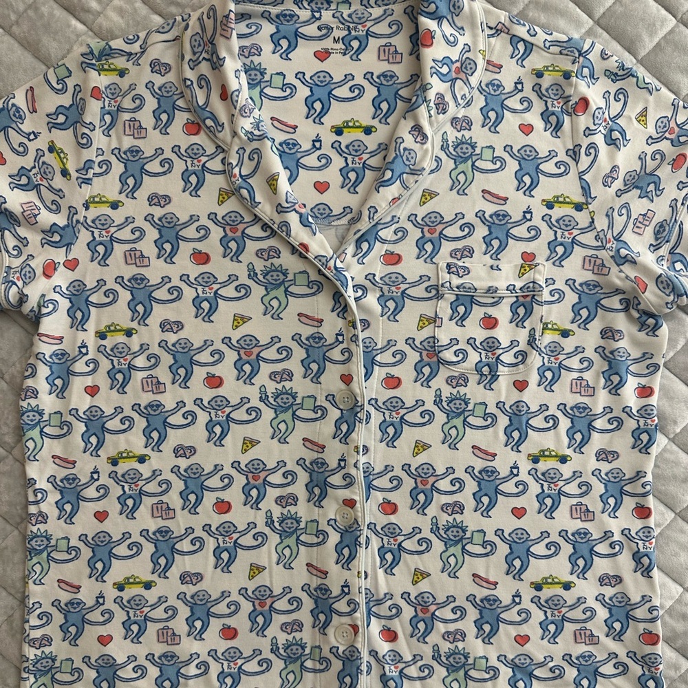 NYC Monkeys Pajama Set - Picture 3 of 5